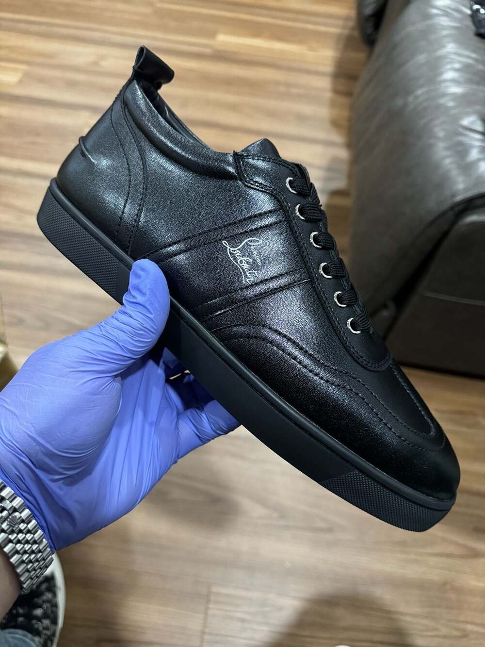Retero - Sneakers - Calf leather - Black - Men - United States,